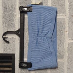 Aerie Blue Ribbed Bandeau Top Size Medium New With Tags